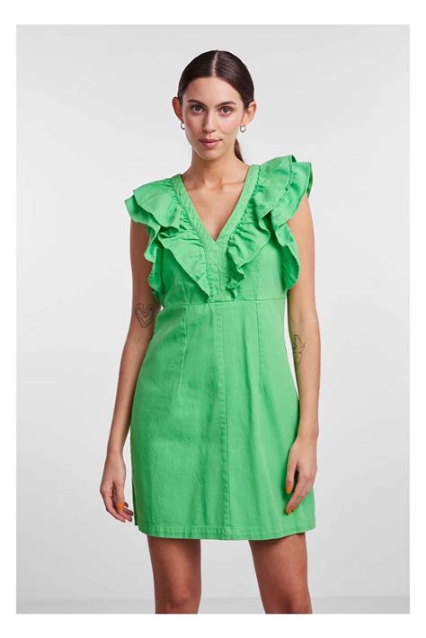 Vestido mini verde Continuara.org