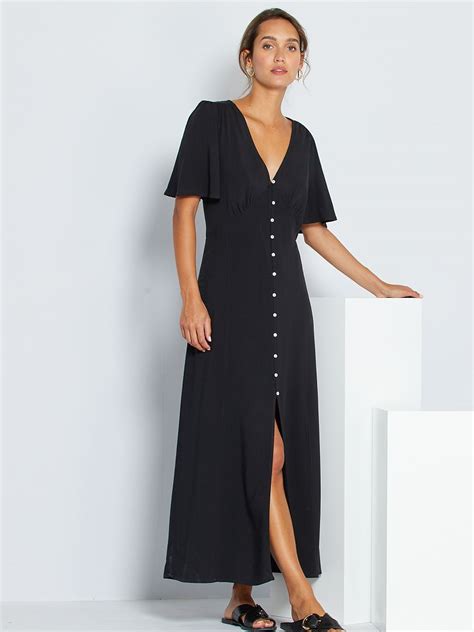 Vestido negro viscosa Continuara.org
