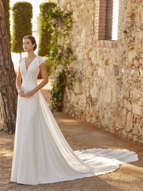 Vestido novia crepe Continuara.org