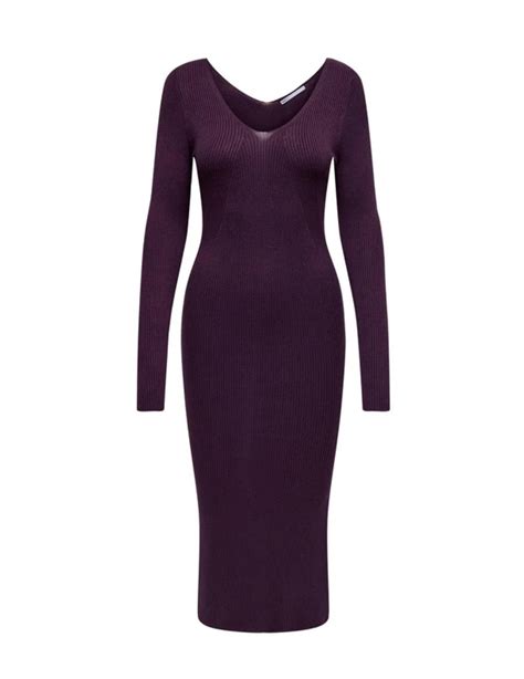 Vestido punto morado Continuara.org