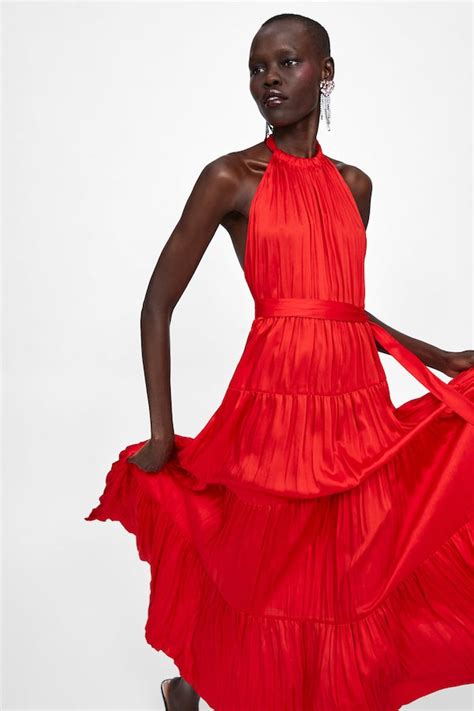 Vestido rojo zara Continuara.org