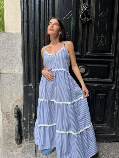 Vestido tirantes rayas Continuara.org