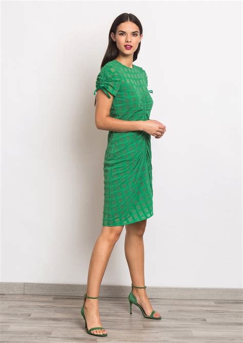 Vestido verde punto Continuara.org