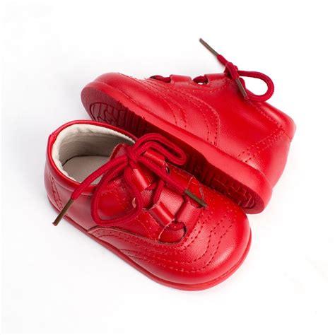 Zapatos bebe rojos Continuara.org