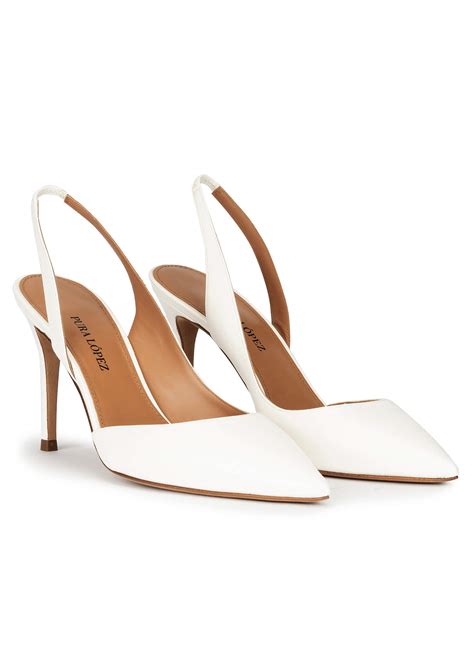 Zapatos blancos piel Continuara.org
