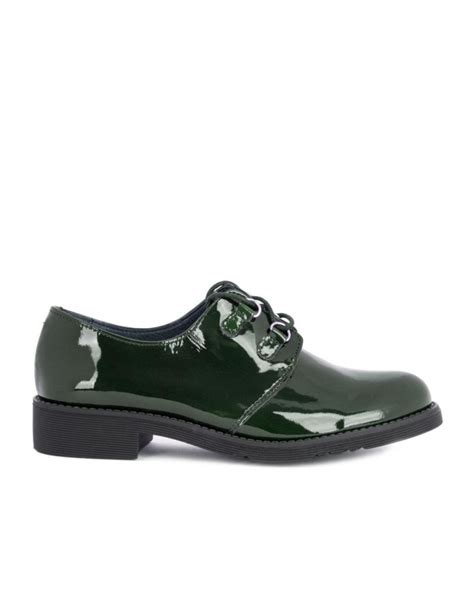 Zapatos charol verde Continuara.org