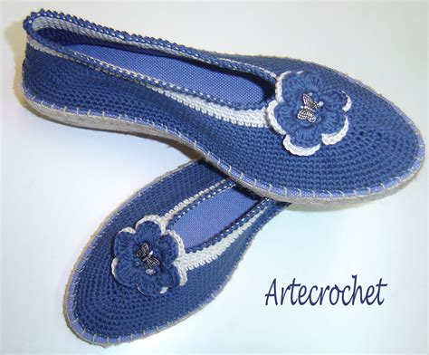 Zapatos ganchillo Continuara.org
