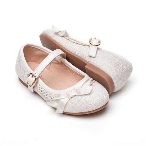 Zapatos nina blanco Continuara.org