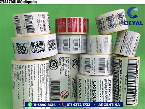 Zebra etiquetas Continuara.org
